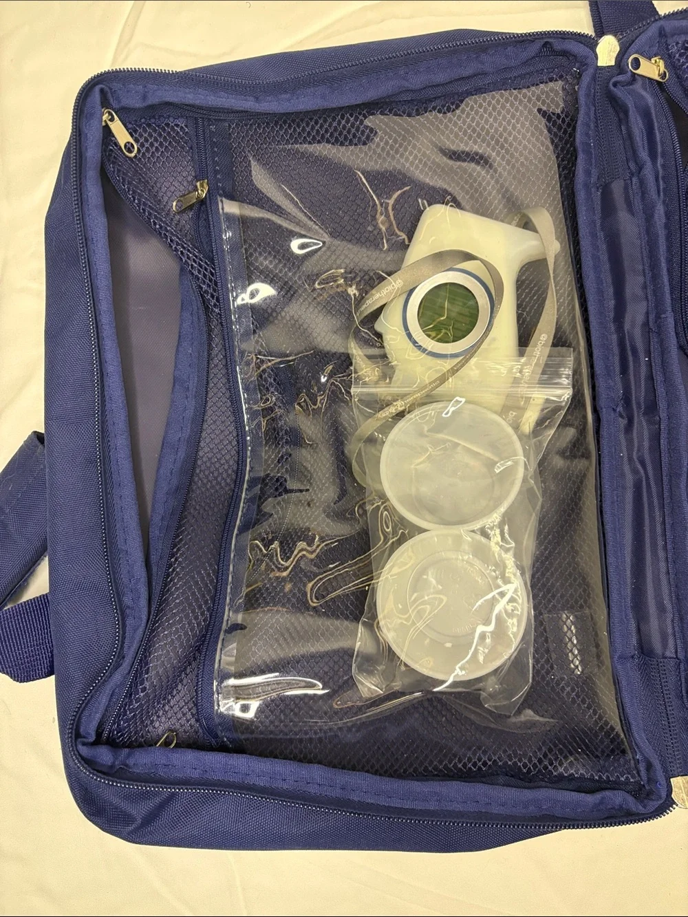 Circadia Royal Blue Cosmetic Travel Case with Dual Front Pockets